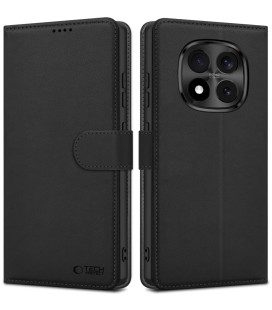 Juodas atverčiamas dėklas Xiaomi Redmi Note 15 Pro Plus 5G "Tech-Protect Wallet"