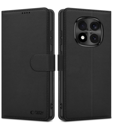 Juodas atverčiamas dėklas Xiaomi Redmi Note 15 Pro Plus 5G "Tech-Protect Wallet"