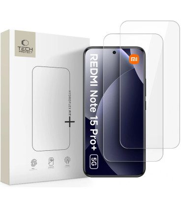 Apsauginės plėvelės Xiaomi Redmi Note 15 Pro Plus 5G "Tech-Protect Hydroflex Fit+ 2-Pack"