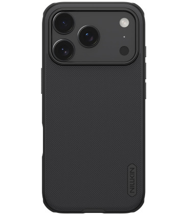 Juodas dėklas Apple iPhone 17 Pro telefonui "Nillkin Super Frosted Pro Magnetic"