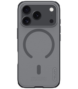 Juodas / skaidrus dėklas Apple iPhone 17 Pro / 18 Pro telefonui "Nillkin Super Frosted Pro Magnetic"