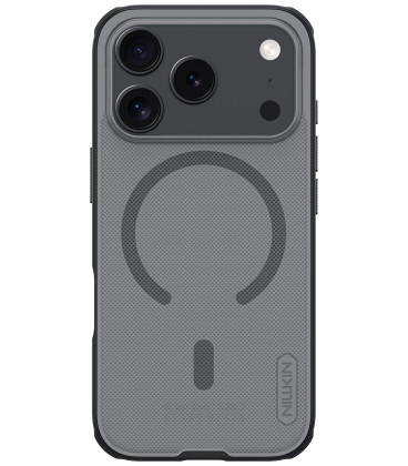 Juodas / skaidrus dėklas Apple iPhone 17 Pro / 18 Pro telefonui "Nillkin Super Frosted Pro Magnetic"
