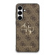 Rudas dėklas Samsung Galaxy S25 FE telefonui "Guess PU 4G Metal Logo Case"