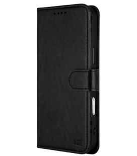 Juodas dėklas Samsung Galaxy A17 / A18 4G / 5G telefonui "HDD Clasp Wallet Case"