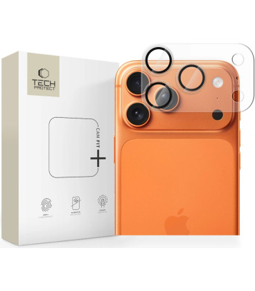 Matinė skaidri kameros apsauga Apple iPhone 17 Pro telefonui "Tech-Protect CamFull Fit+"