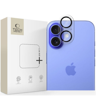 Matinė skaidri kameros apsauga Apple iPhone 17 telefonui "Tech-Protect CamFull Fit+"
