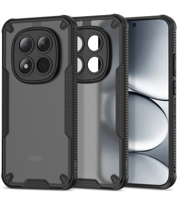 Matinis juodas dėklas Xiaomi Redmi Note 15 Pro 5G telefonui "Tech-Protect Rugged Shield"