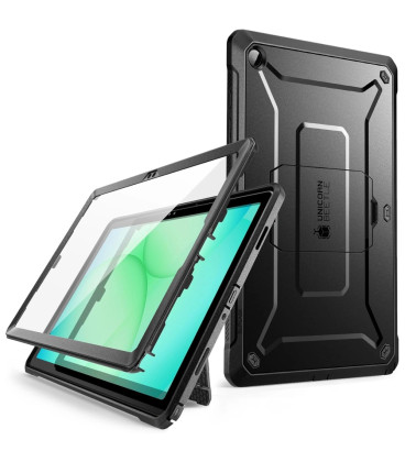 Juodas dėklas Samsung Galaxy Tab A11 Plus 11.0 planšetei "Supcase Unicorn Beetle Pro"