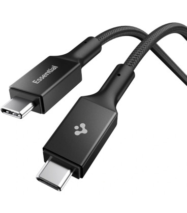 Juodas laidas USB-C - USB-C 240W / 150cm "Spigen EB24015CC Essential"