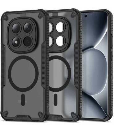 Matinis juodas dėklas Xiaomi Poco M8 Pro / Redmi Note 15 Pro Plus 5G telefonui "Tech-Protect Rugged Shield Magsafe"