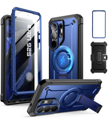 Mėlynas dėklas Samsung Galaxy S26 Ultra telefonui "Supcase Unicorn Beetle Pro Magsafe 2-Set"