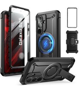 Juodas dėklas Samsung Galaxy S26 Plus telefonui "Supcase Unicorn Beetle Pro Magsafe 2-Set"