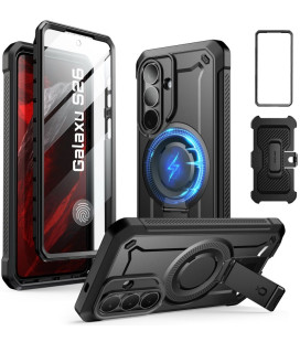 Juodas dėklas Samsung Galaxy S26 telefonui "Supcase Unicorn Beetle Pro Magsafe 2-Set"