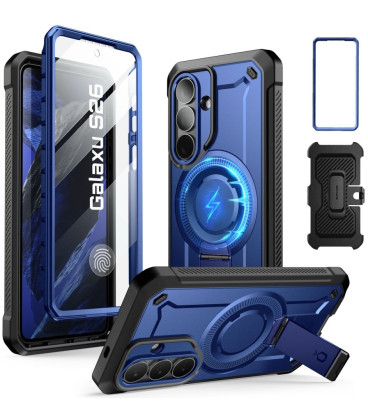 Mėlynas dėklas Samsung Galaxy S26 telefonui "Supcase Unicorn Beetle Pro Magsafe 2-Set"