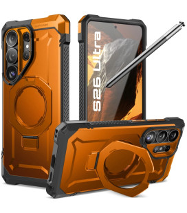 Oranžinis dėklas Samsung Galaxy S26 Ultra telefonui "Supcase UB Grip MAG Magsafe"