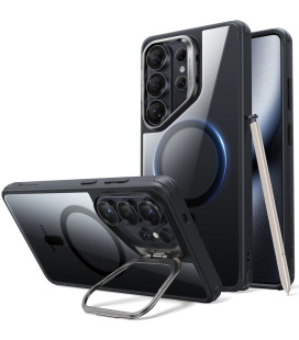 Juodas / skaidrus dėklas Samsung Galaxy S26 Ultra telefonui "ESR Classic Hybrid Kickstand Magsafe"