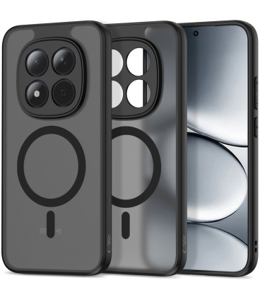Matinis juodas dėklas Xiaomi Redmi Note 15 Pro 5G telefonui "Tech-Protect Magmat Magsafe"