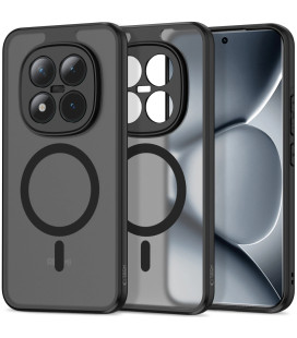 Matinis juodas dėklas Xiaomi Xiaomi Poco M8 Pro / Redmi Note 15 Pro Plus 5G telefonui "Tech-Protect Magmat Magsafe"