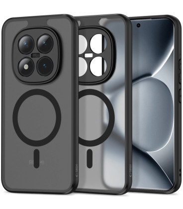 Matinis juodas dėklas Xiaomi Xiaomi Poco M8 Pro / Redmi Note 15 Pro Plus 5G telefonui "Tech-Protect Magmat Magsafe"