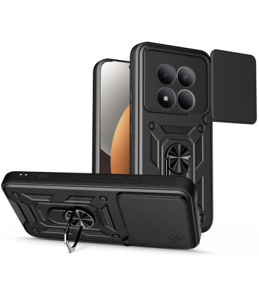 Juodas dėklas Xiaomi Redmi Note 15 Pro 5G telefonui "Tech-Protect Camshield Pro"