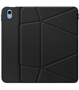 Juodas atverčiamas dėklas Apple iPad 10.9 2022 / iPad 11 2025 planšetei "Dux Ducis Vers"