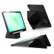 Juodas atverčiamas dėklas Samsung Galaxy Tab A9 Plus / A11 Plus 11.0 planšetei "Dux Ducis Vers" 