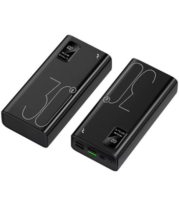 Juoda Išorinė baterija Power Bank 22.5W 30000mAh "Reach RR-H34B"