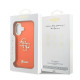 Oranžinis dėklas Apple iPhone 17 telefonui "Guess IML 4G Script Metal Logo Case"