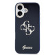 Mėlynas dėklas Apple iPhone 17 telefonui "Guess IML 4G Script Metal Logo Case"