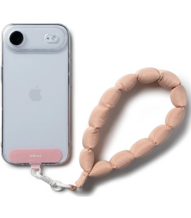 Rožinis dirželis telefonui "Ringke Holder & Puffer Hand Strap"