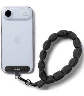 Juodas dirželis telefonui "Ringke Holder & Puffer Hand Strap"