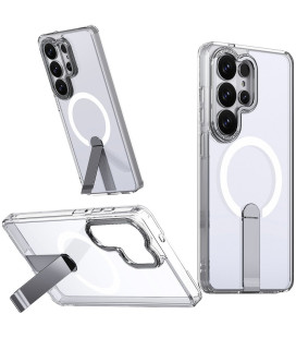 Skaidrus dėklas Samsung Galaxy S26 Ultra telefonui "Hybrid Armor X Stand Magsafe Case"