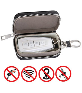 Juodas dėklas raktams apsaugantis nuo vagysčių "Anti-theft Blocking Radio Waves Faraday"