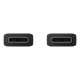 Juodas Samsung USB-C - USB-C 180cm 5A laidas "EP-DX510JBE"