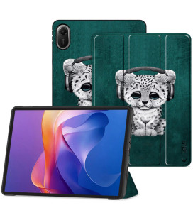 Atverčiamas dėklas Xiaomi Redmi Pad 2 11.0 planšetei "Tech-Protect Smartcase Sad Cat"