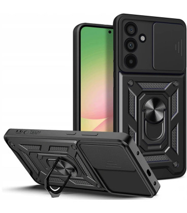 Juodas dėklas Samsung Galaxy A57 5G telefonui "Tech-Protect Camshield Pro"