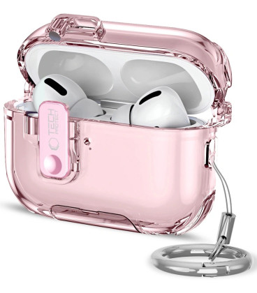 Rožinis dėklas Apple Airpods Pro 3 ausinėms "Tech-Protect Bounce Pro"