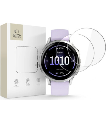 Ekrano apsauga Garmin Venu 4 (41 mm) laikrodžiui "Tech-Protect Hydro Flex+ 2-Pack"