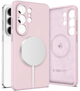 Rožinis dėklas Samsung Galaxy S26 Ultra telefonui "Tech-Protect Silicone Magsafe"