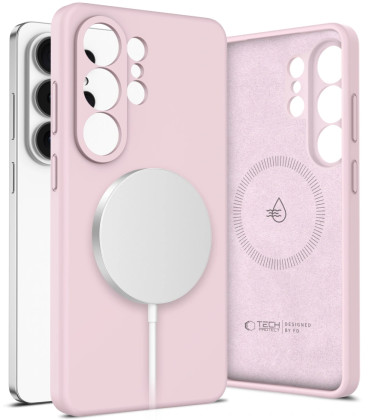 Rožinis dėklas Samsung Galaxy S26 Ultra telefonui "Tech-Protect Silicone Magsafe"