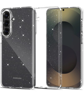 Skaidrus dėklas su blizgučiais Samsung Galaxy S26 Plus telefonui "Tech-Protect Flexair Glitter"