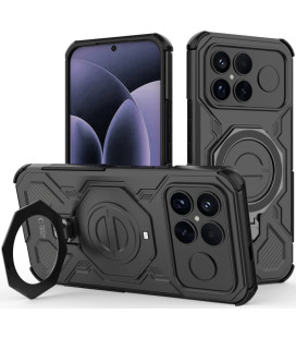 Matinis juodas dėklas Xiaomi Poco F8 Ultra telefonui "Tech-Protect TacticStand Magsafe"