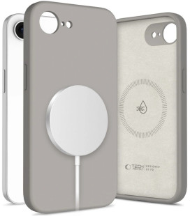 Pilkas dėklas Apple iPhone 16E / 17E telefonui "Tech-Protect Silicone Magsafe"