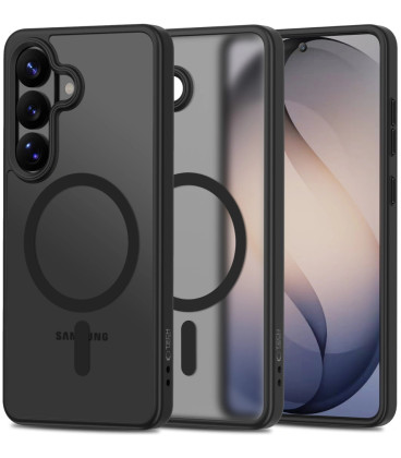 Matinis juodas dėklas Samsung Galaxy S26 telefonui "Tech-Protect Magmat Magsafe"