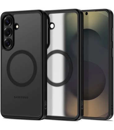 Matinis juodas dėklas Samsung Galaxy S26 Plus telefonui "Tech-Protect MagPeak Magsafe"