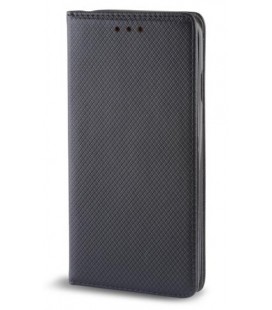 Juodas atverčiamas dėklas Apple iPhone X/XS telefonui "Smart Book Magnet"