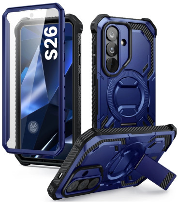 Mėlynas dėklas Samsung Galaxy S26 telefonui "Supcase IBLSN Armorbox Mag Magsafe"