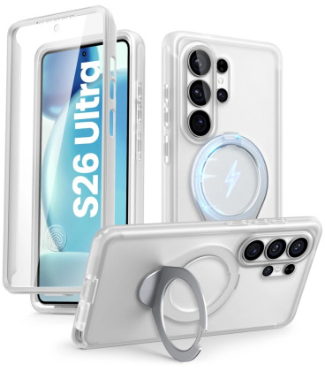 Matinis skaidrus dėklas Samsung Galaxy S26 Ultra telefonui "Supcase Cosmo Mag Magsafe"
