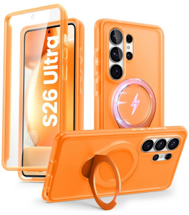 Oranžinis dėklas Samsung Galaxy S26 Ultra telefonui "Supcase Cosmo Mag Magsafe"
