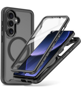 Matinis juodas dėklas Samsung Galaxy S26 telefonui "Tech-Protect Defense Magsafe"